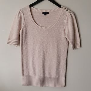 Gap 100% Cotton Knit Short Sleeve Sweater